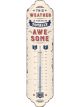Nostalgic-Art Licensed Product Thermometer Awesome Weather White 2 x 6.5 x 28 cm
