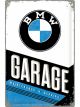 Nostalgic-Art Licensed Product XL Metal Sign BMW Garage 40cm W x 60cm L - White