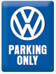 Nostalgic-Art Licensed Product Large Metal Sign VW parking 30cm W x 40cm L