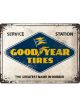 Nostalgic-Art Licensed Product Large Metal Sign Goodyear Logo White 30x40cm L