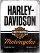 Nostalgic-Art Licensed Large Metal Sign Harley-Davidson Motorcycles 30cmx40cm