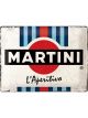 Nostalgic-Art Licensed Large Metal Sign Martini L'Aperitivo Racing Stripes 30x40