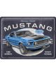 Nostalgic-Art Licensed Large Metal Sign Ford Mustang 1969 Mach 1 Blue 30x40cm