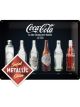 Nostalgic-Art Licensed Large Metal Sign Coke Timeline Black Metallic 30cmx40cm