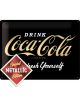 Nostalgic-Art Licensed Large Metal Sign Coca-Cola Logo Special Black 30cmx40cm
