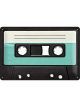 Nostalgic-Art Licensed Product Medium Metal Sign Cassette Tape 20x30cm L Black