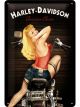 Nostalgic-Art Licensed Medium Metal Sign Harley Davidson Biker Babe 20x30