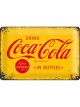 Nostalgic-Art Licensed Medium Metal Sign Coca-Cola 1930/40 Yellow Logo 20x30cm