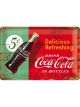 Nostalgic-Art Licensed Medium Metal Sign Coca-Cola 1950 Beverage Red/Green 20x30
