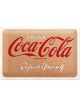 Nostalgic-Art Licensed Medium Metal Sign Coca-Cola Cardboard Logo 20x30cm Cream