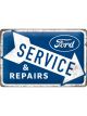 Nostalgic-Art Licensed Medium Metal Sign Ford Service & Repairs 20cmx30cm Blue