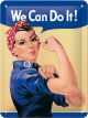Nostalgic-Art Licensed Product Small Metal Sign We Can Do It 15cm W x 20cm L