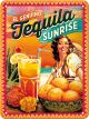 Nostalgic-Art Licensed Product Small Metal Sign Tequila Sunrise 15cm W x 20cm L