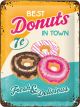 Nostalgic-Art Licensed Product Small Metal Sign Donuts 15cm W x 20cm L