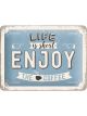 Nostalgic-Art Licensed Product Small Metal Sign Enjoy the Coffee 15x20cm L