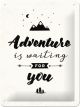 Nostalgic-Art Licensed Product Small Metal Sign Adventure is waiting 15x20cm L