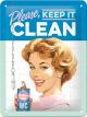 Nostalgic-Art Licensed Product Small Metal Sign Keep it Clean 15cm W x 20cm L