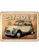 Nostalgic-Art Licensed Product Small Metal Sign Citron 2cv 15cm W x 20cm L