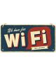 Nostalgic-Art Licensed Product Hanging Metal Sign Free WiFi 20x10cm L Blue