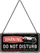 Nostalgic-Art Licensed Hanging Metal Sign Gaming Do Not Disturb 20x10cm Black