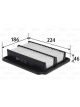 Valeo Air Filter Height 46mm, Width 186mm, Length 224mm