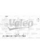 Valeo Alternator 14V 76mm with Belt Pulley 1 Ribs w/o Regulator