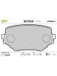 Valeo Brake Pad Set w/o Anti-Squeak Plate 110.5mm Width