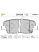 Valeo Brake Pad Set w/o Anti-Squeak Plate 117.1mm Width