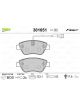 Valeo Brake Pad Set w/o Anti-Squeak Plate 123.1mm Width