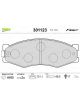 Valeo Brake Pad Set w/o Anti-Squeak Plate 131.1mm Width