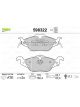 Valeo Brake Pad Set w/o Anti-Squeak Plate 160mm Width