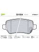 Valeo Brake Pad Set w/o Anti-Squeak Plate 95.3mm Width