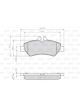 Valeo Brake Pad Set w/o Lock Screw 136.8mm Width