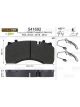 Valeo Brake Pad Set w/o Lock Screw 204.2mm Width