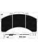 Valeo Brake Pad Set w/o Lock Screw 240.6mm Width