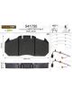 Valeo Brake Pad Set w/o Lock Screw 249.4mm Width