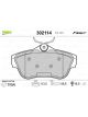 Valeo Brake Pad Set with Anti-Squeak Plate 113.5mm Width