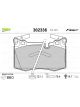 Valeo Brake Pad Set with Anti-Squeak Plate 121.1mm Width