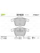 Valeo Brake Pad Set with Anti-Squeak Plate 123.3mm Width