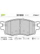 Valeo Brake Pad Set with Anti-Squeak Plate 129.6mm Width