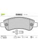 Valeo Brake Pad Set with Anti-Squeak Plate 136.9mm Width with Slide Rails