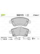 Valeo Brake Pad Set with Anti-Squeak Plate 137mm Width