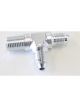 Aeroflow Tee With NPT On Run 1/4 Inch to -4AN Silver