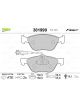 Valeo Brake Pad Set with Anti-Squeak Plate 156.5mm Width