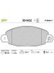 Valeo Brake Pad Set with Anti-Squeak Plate 168.7mm Width