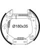 Valeo Brake Shoe Set 35mm Wheel Brake Cylinder Pre-Assembled 180mm