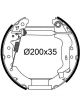Valeo Brake Shoe Set 35mm Wheel Brake Cylinder Pre-Assembled 200mm