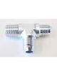Aeroflow Tee With NPT On Run 1/2 Inch to -8AN Silver