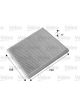 Valeo Cabin Air Filter Height 17mm, Width 188mm, Length 199mm Particle