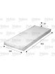 Valeo Cabin Air Filter Height 20mm, Width 132mm, Length 400mm Particle